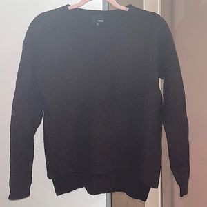 Aritzia Wilfred Free Burgundy Knit Sweater